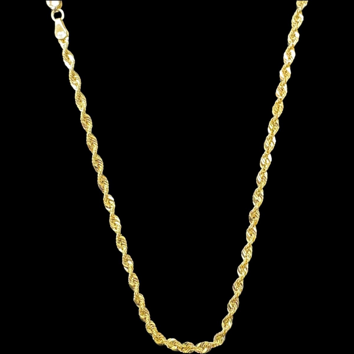 10KT Ultra Hollow Rope Necklace