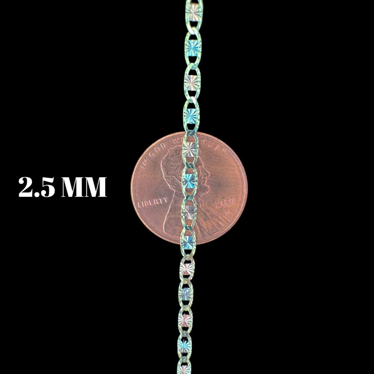 10KT Valentino Tricolor Necklace