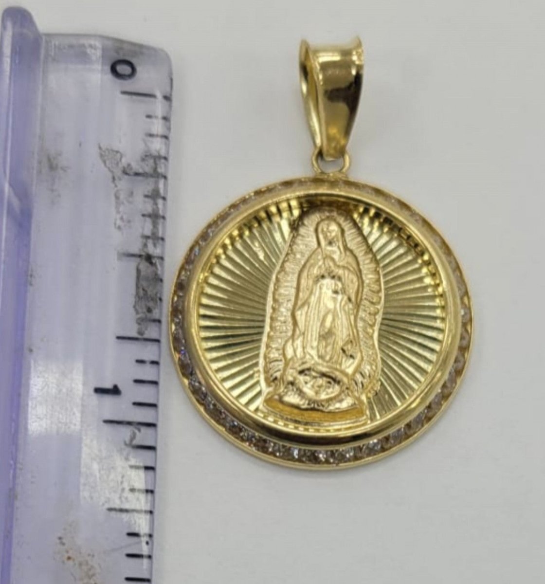 10KT Virgin Mary real gold, new, Pendant,