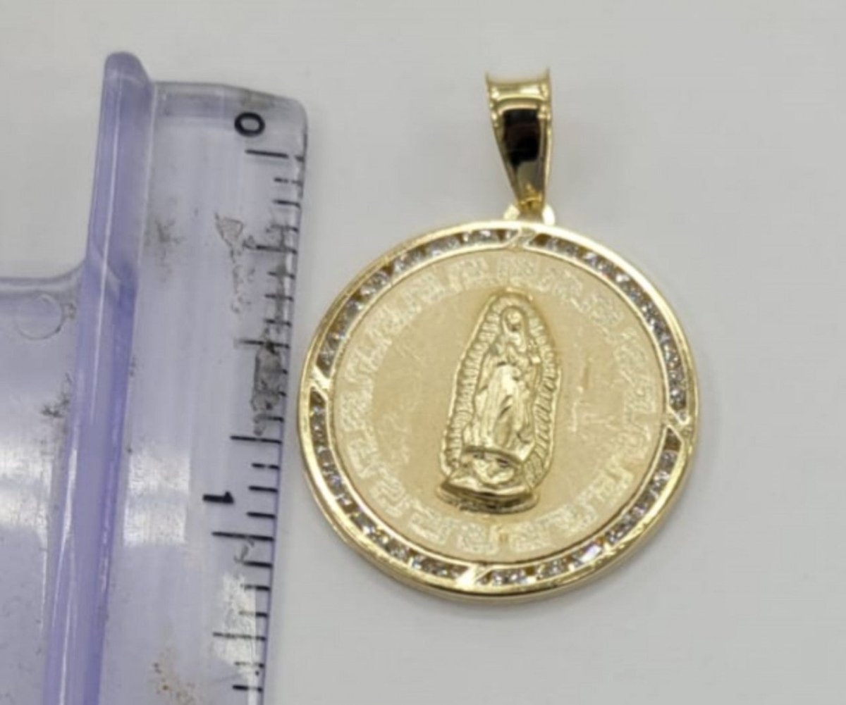 10KT Virgin Mary real gold, Pendant,