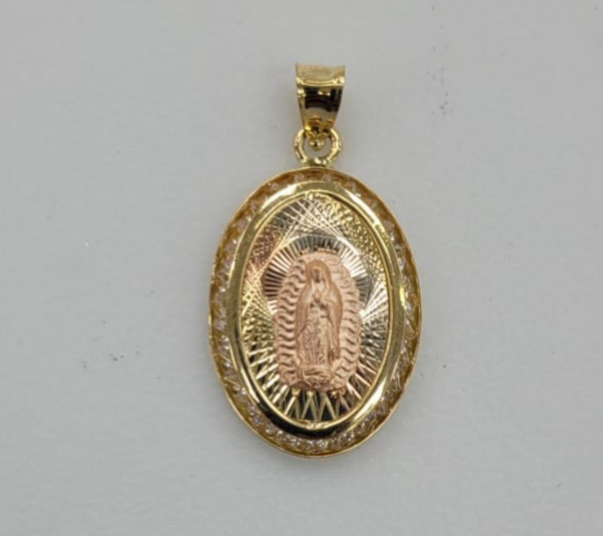 10KT Virgin mary Real Gold pendant Diamond cut, Brand New, Premium Quality