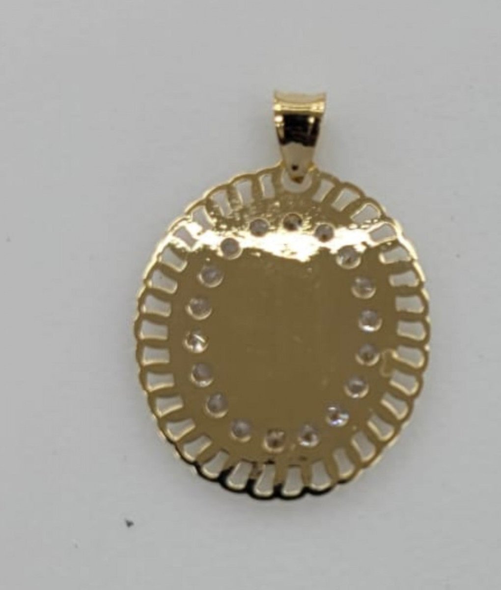 10KT Virgin mary Real Gold pendant Diamond cut Brand New Premium Quality