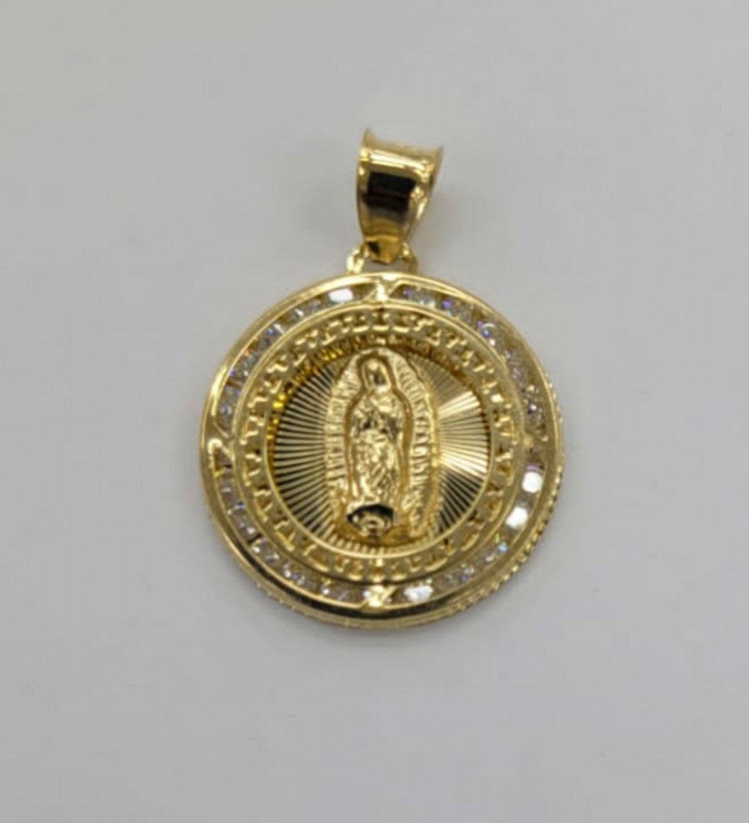 10KT Virgin Mary real yellow gold brand new Pendant,