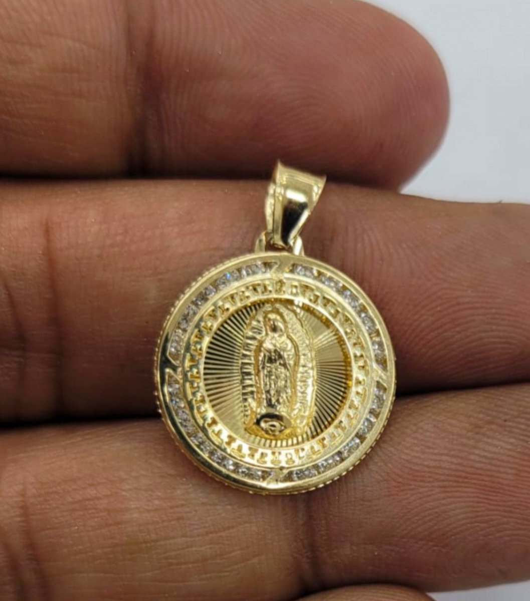 10KT Virgin Mary real yellow gold brand new Pendant,