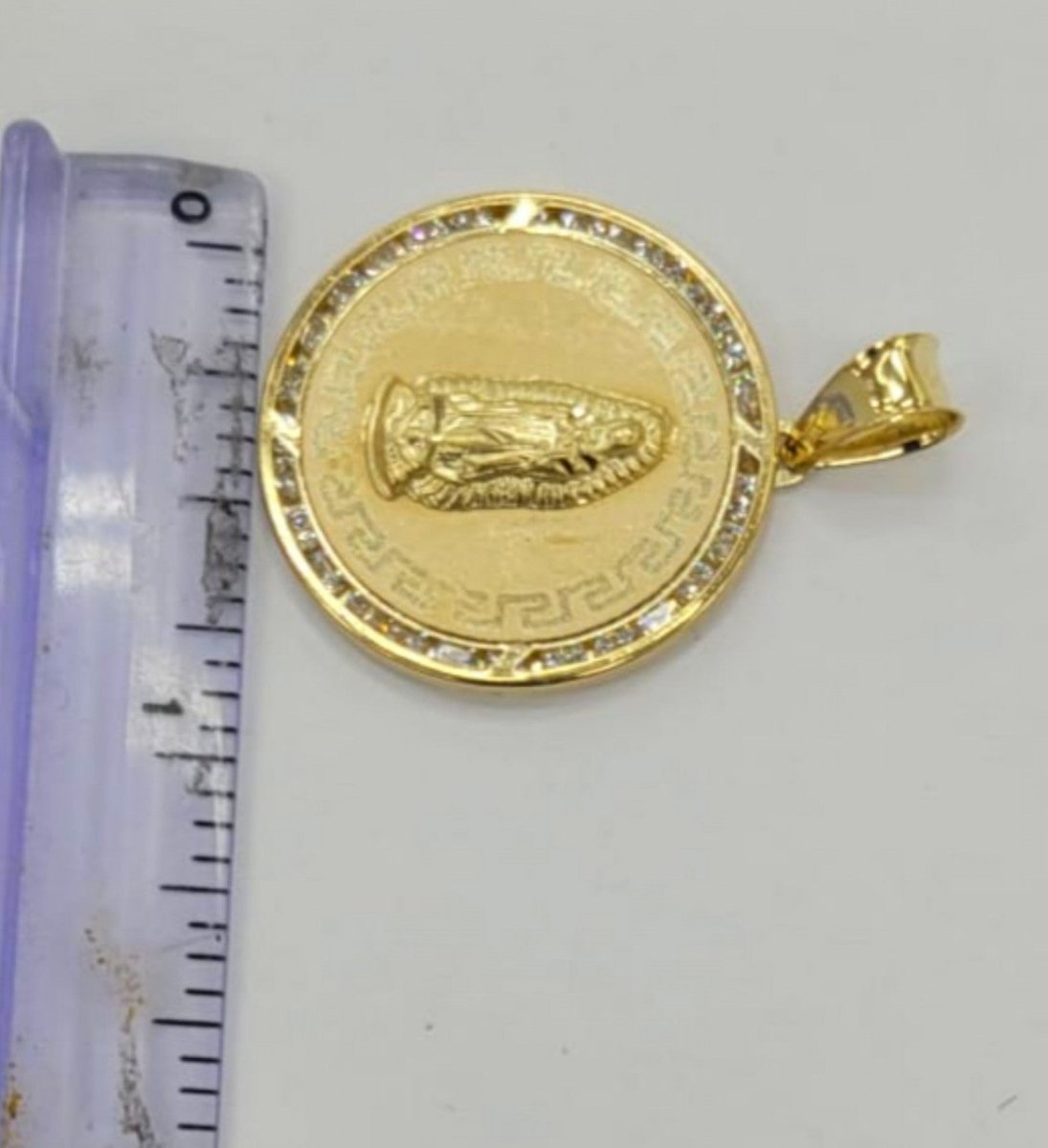 10KT Virgin Mary real yellow gold, Pendant,