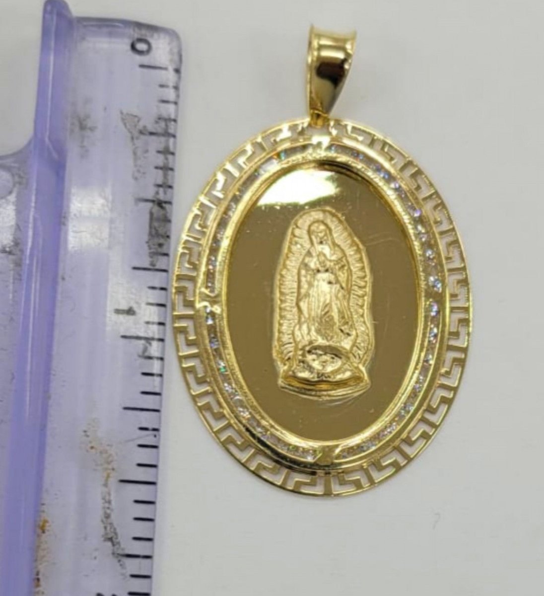 10KT Virgin Mary real yellow gold Pendant,