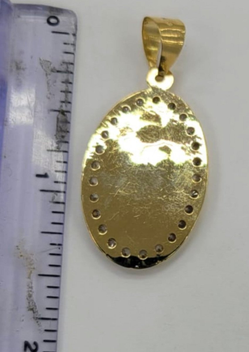 10KT Virgin Mary real yellow gold Pendant, Brand new