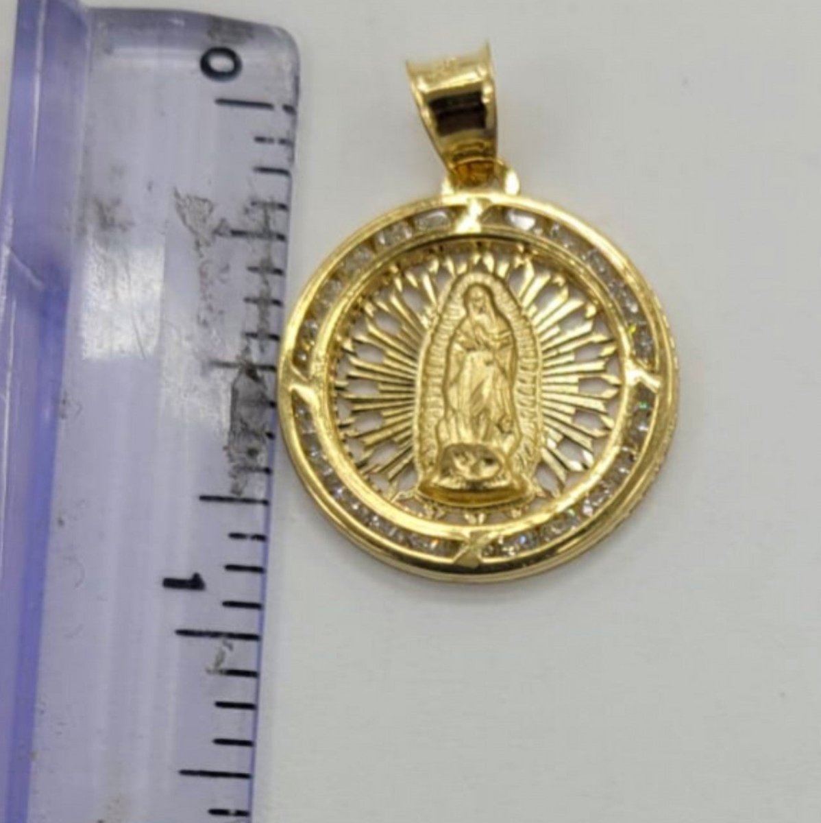 10KT Virgin Mary Yellow gold Pendant,