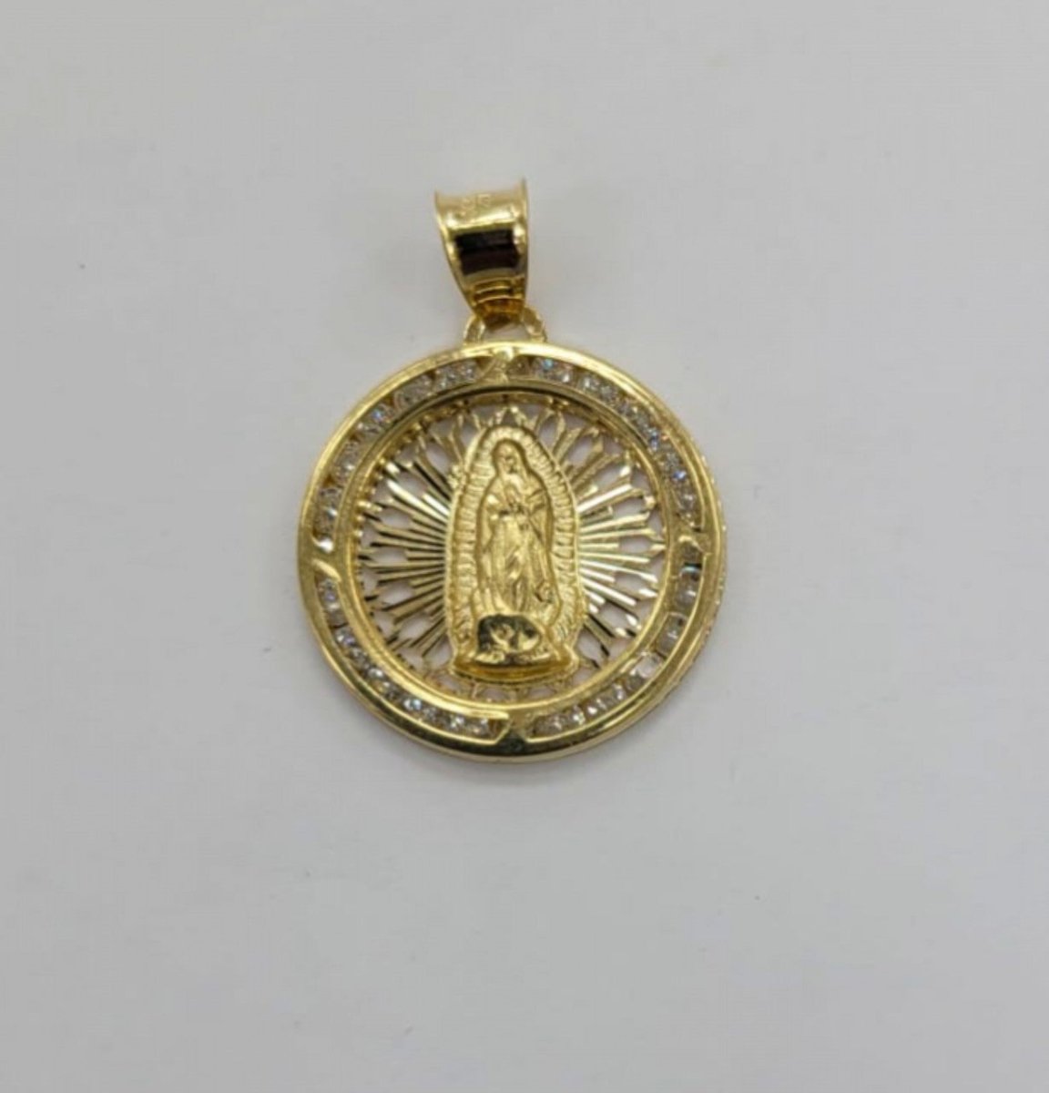 10KT Virgin Mary Yellow gold Pendant,