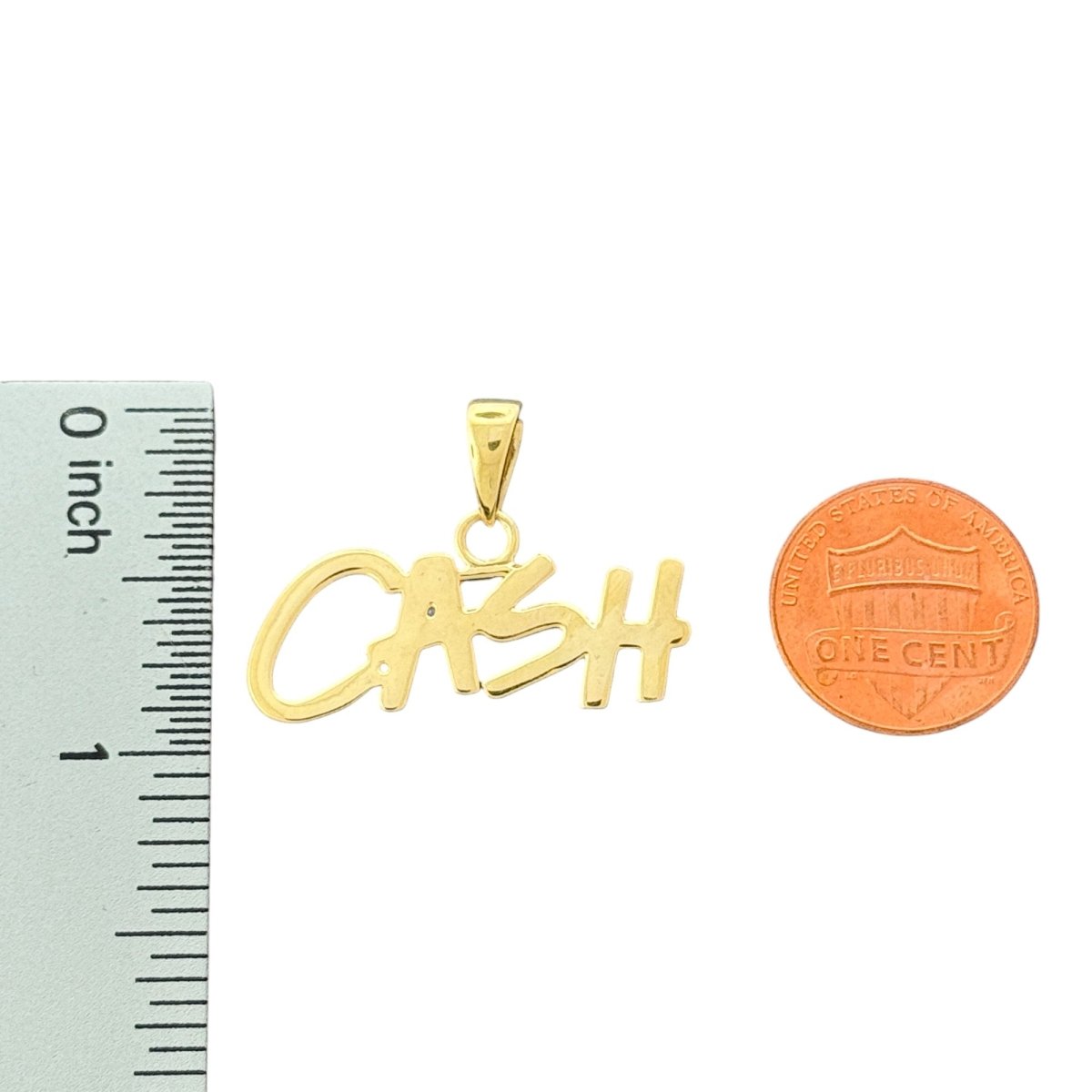 10KT Yellow Gold CASH Pendant, 2g