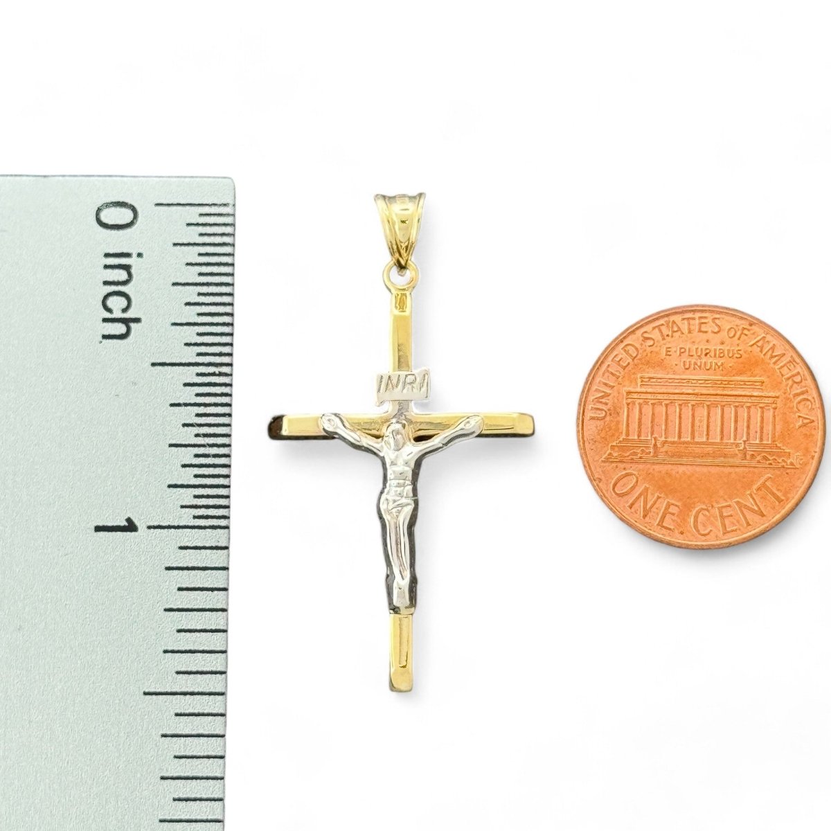 10KT Yellow Gold Crucifix Pendant