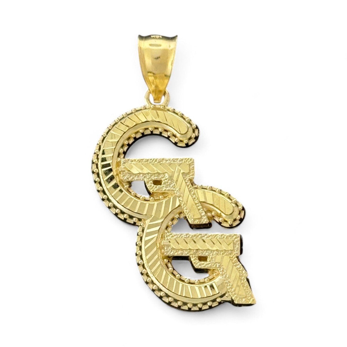 10KT Yellow Gold GG Pendant, 5.08g