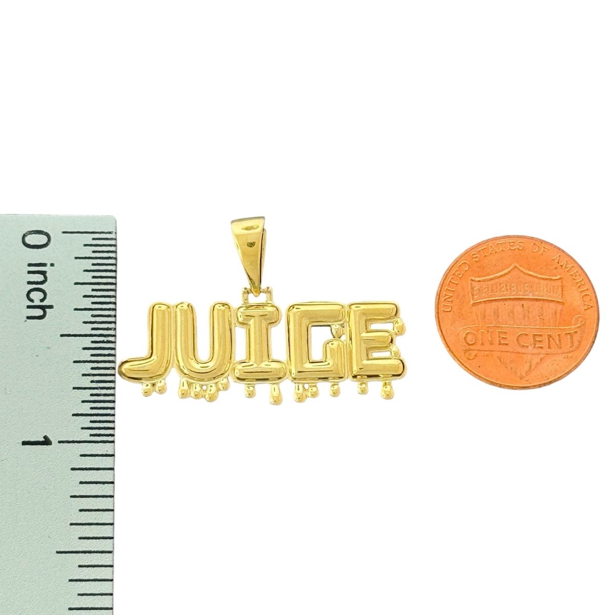 10KT Yellow Gold JUICE Drip Pendant, 3.6g