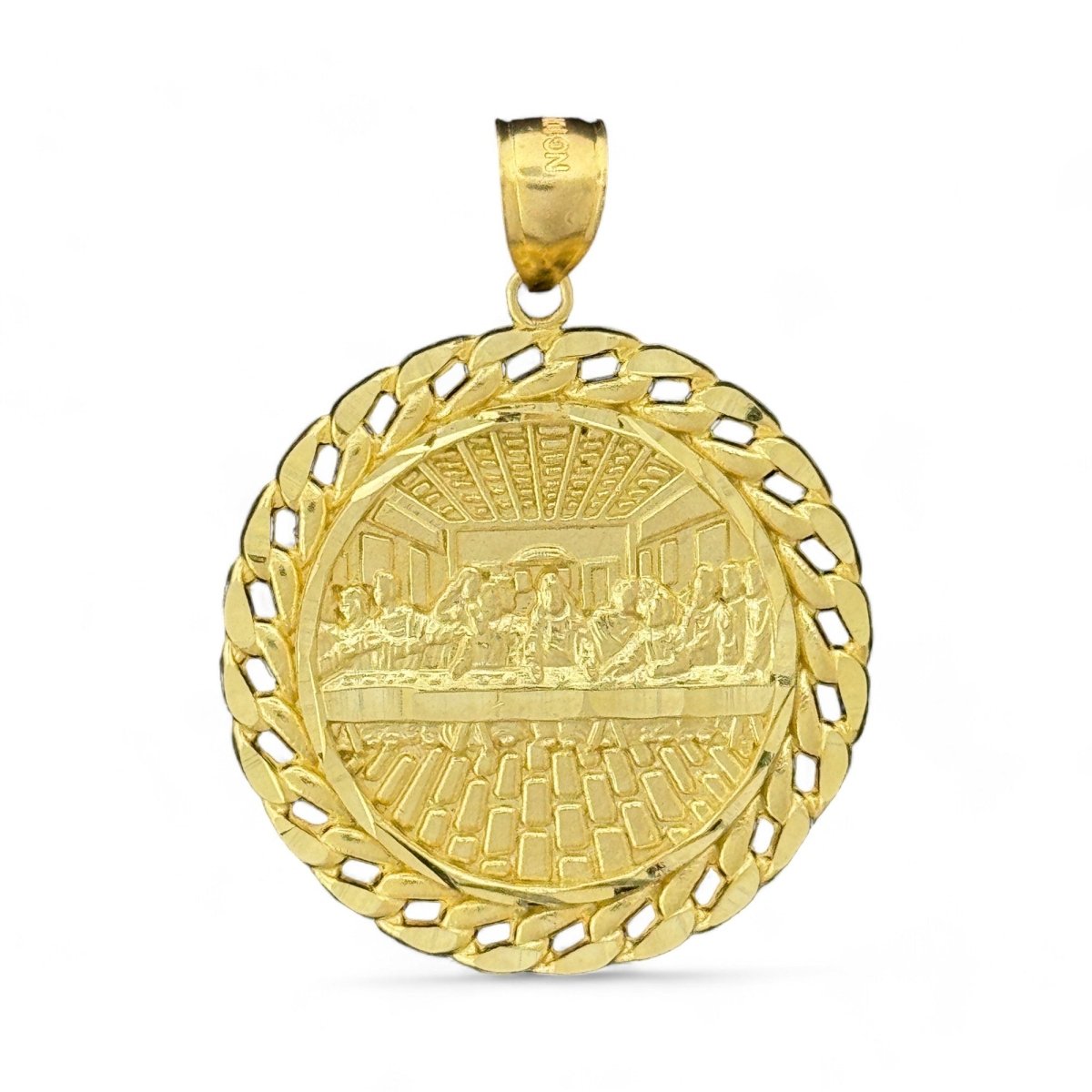 10KT Yellow Gold Last Supper Pendant - 5.2g