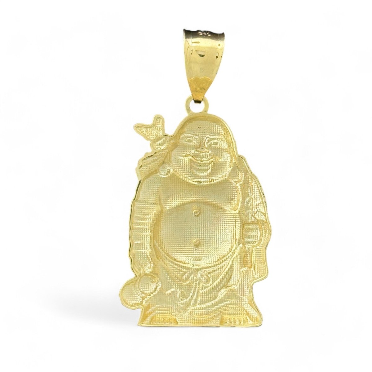 10KT Yellow Gold Laughing Buddha Pendant