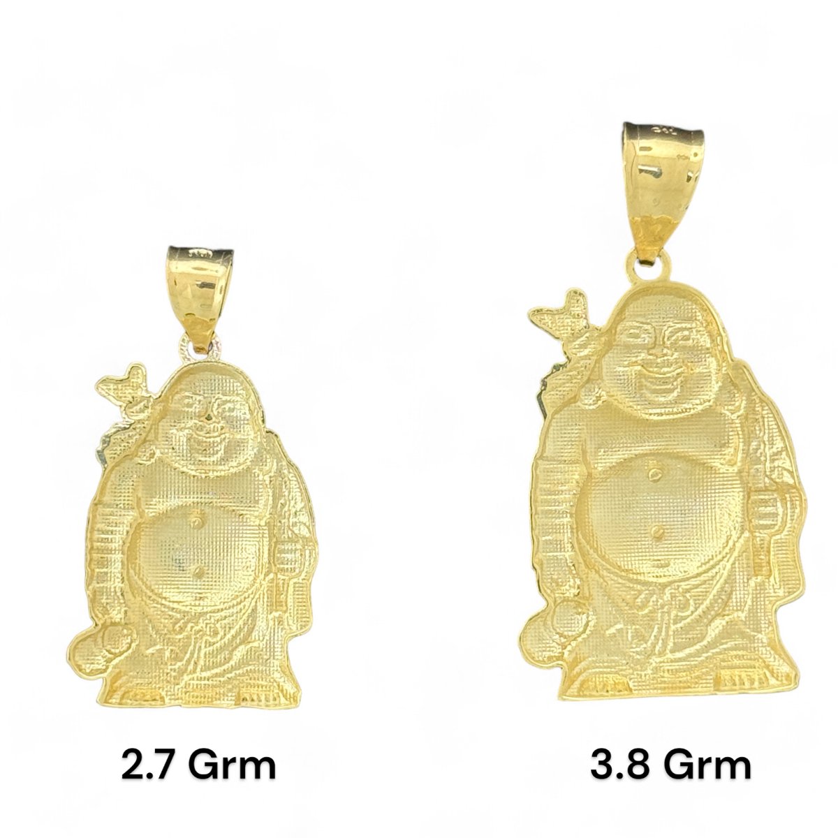 10KT Yellow Gold Laughing Buddha Pendant