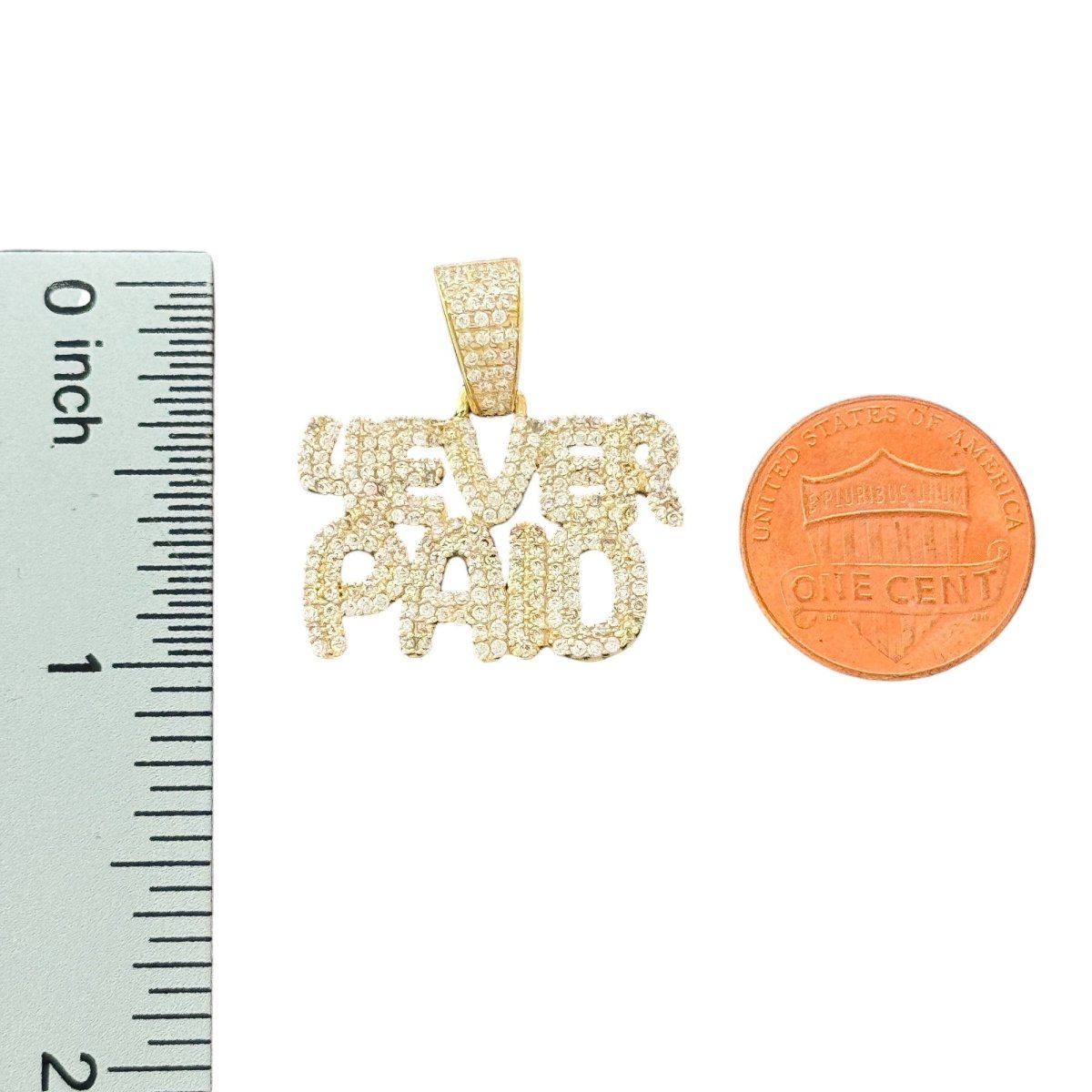 10KT Yellow Gold Never Paid Pendant, 3.6g