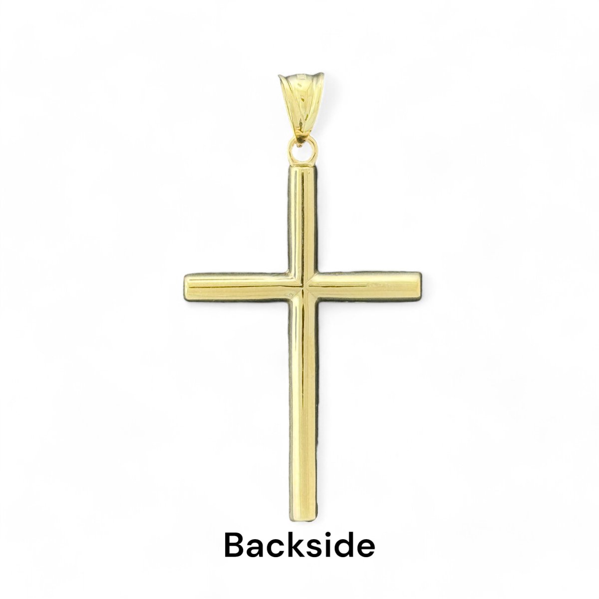 10KT Yellow Gold Piped Cross Pendant