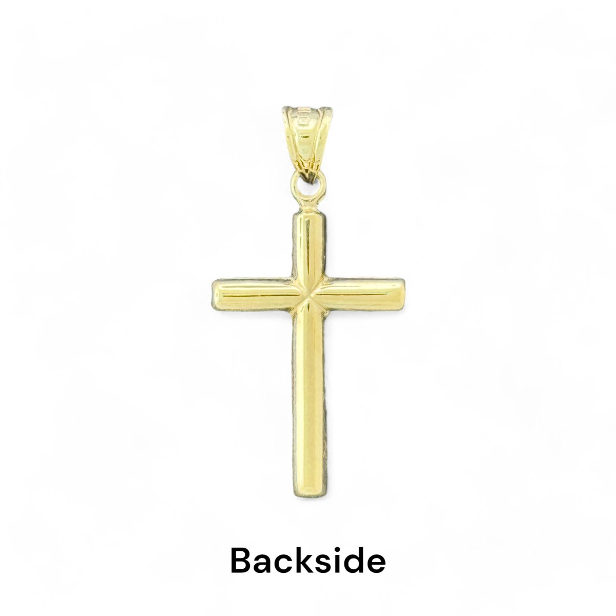 10KT Yellow Gold Piped Cross Pendant