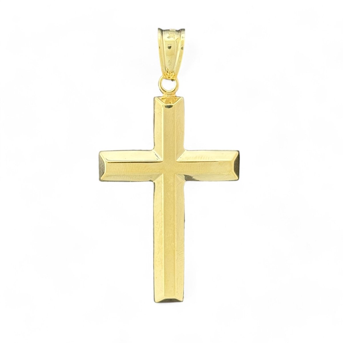 10KT Yellow Gold Polished Cross Pendant