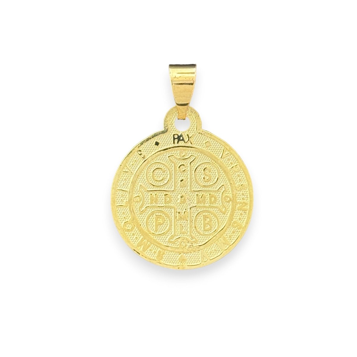 10KT Yellow Gold Saint Benedict Medal Pendant