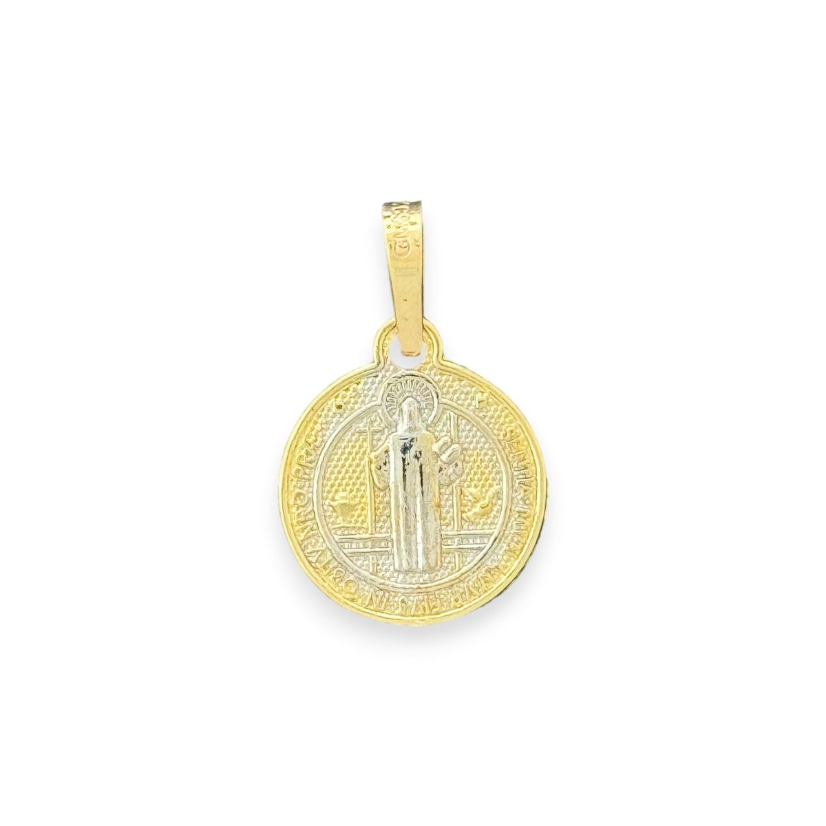 10KT Yellow Gold Saint Benedict Medal Pendant