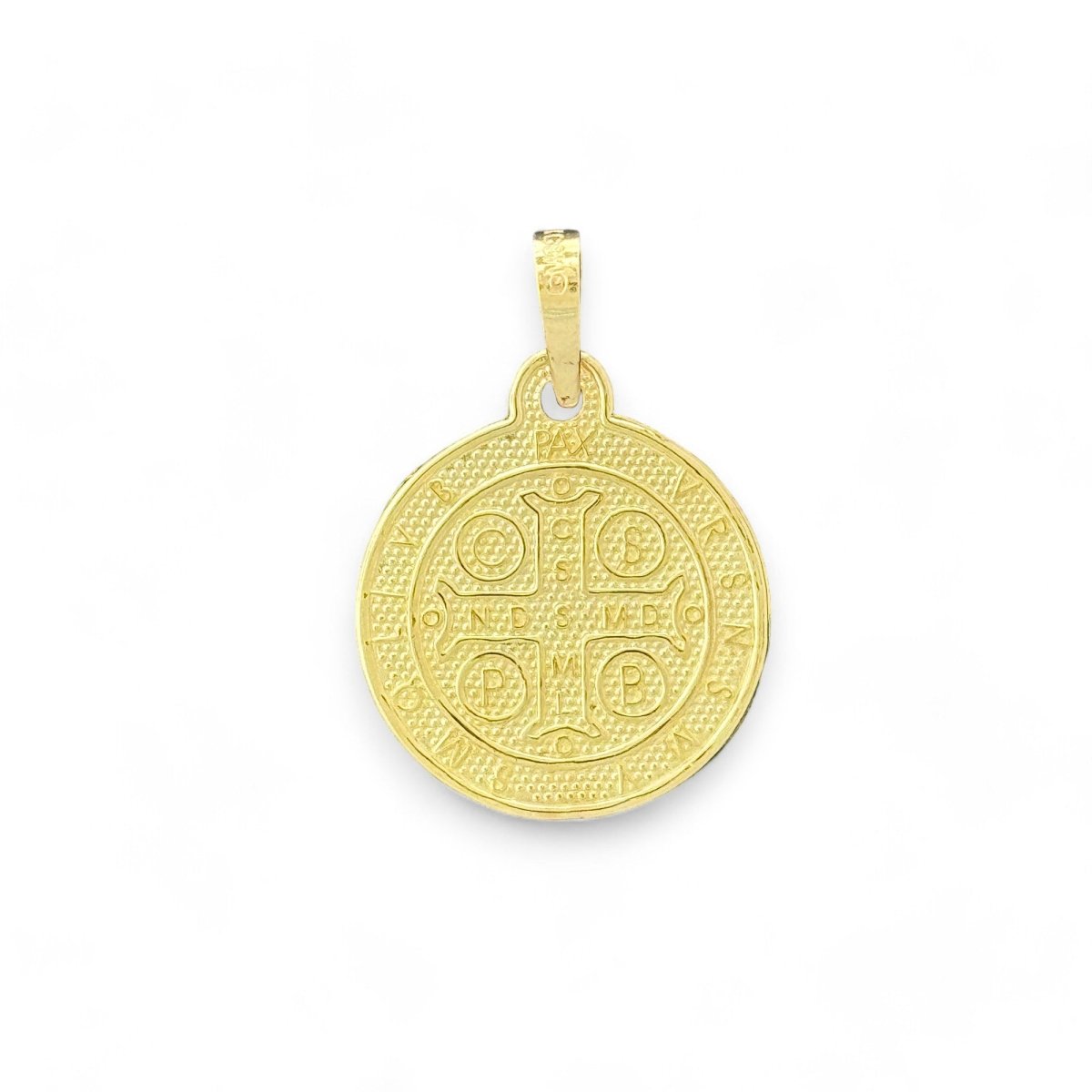 10KT Yellow Gold Saint Benedict Medal Pendant