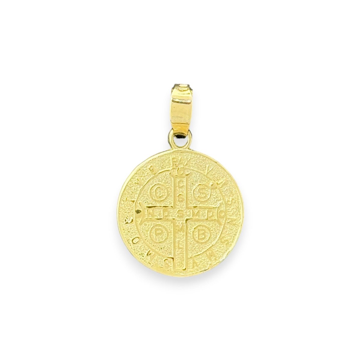 10KT Yellow Gold Saint Benedict Medal Pendant