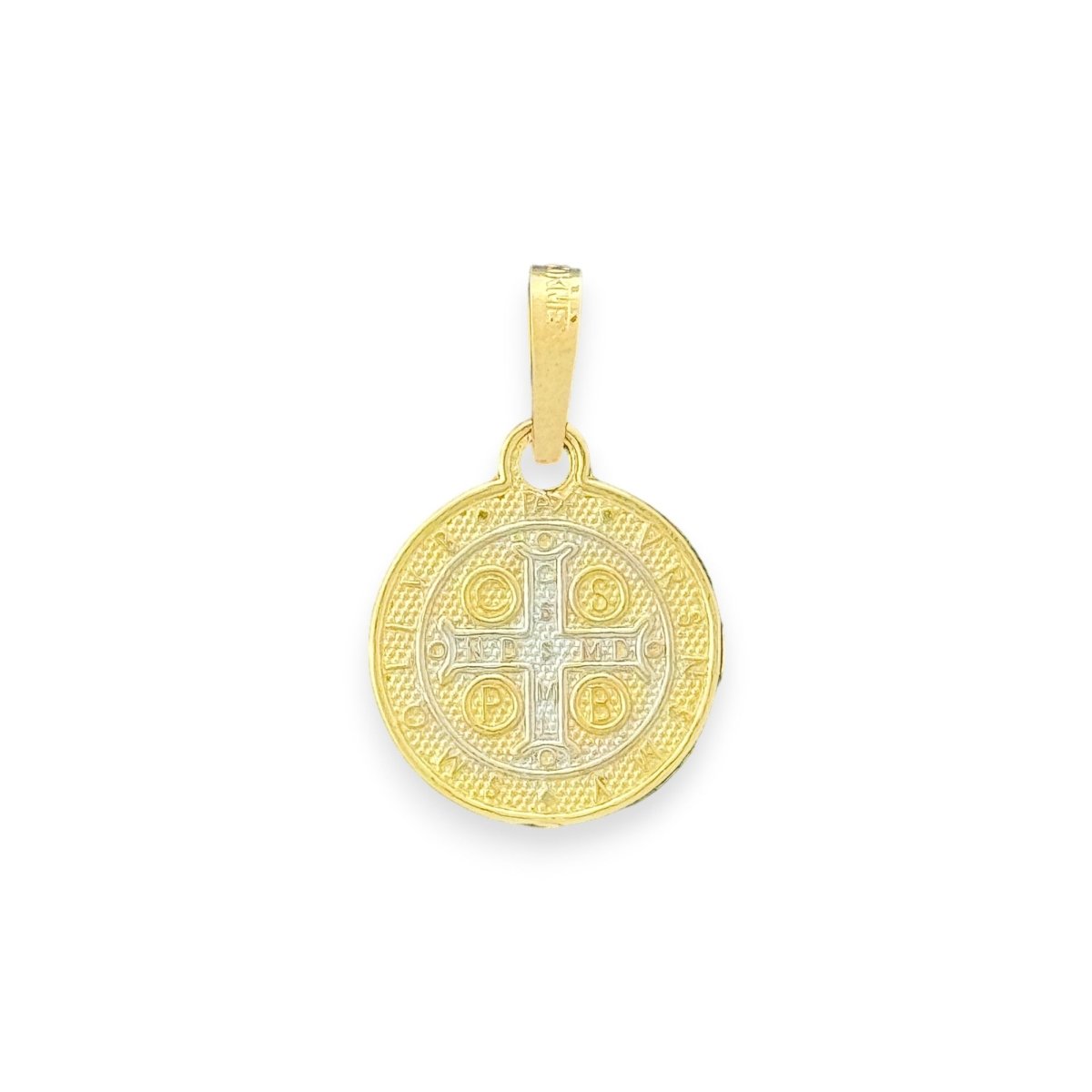 10KT Yellow Gold Saint Benedict Medal Pendant