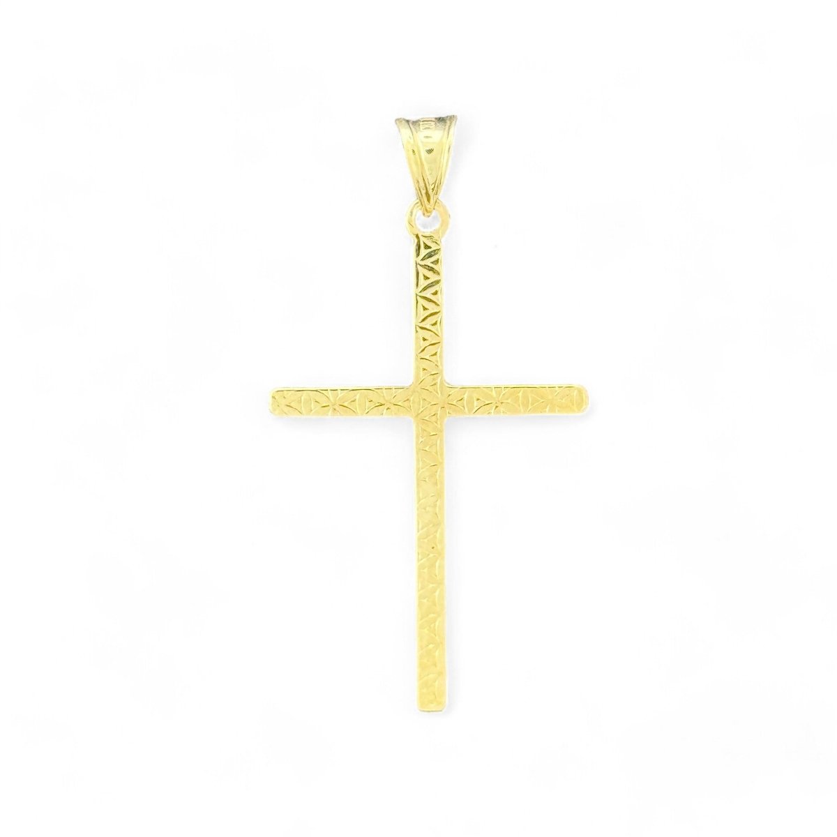 10KT Yellow Gold Simple Cross Pendant