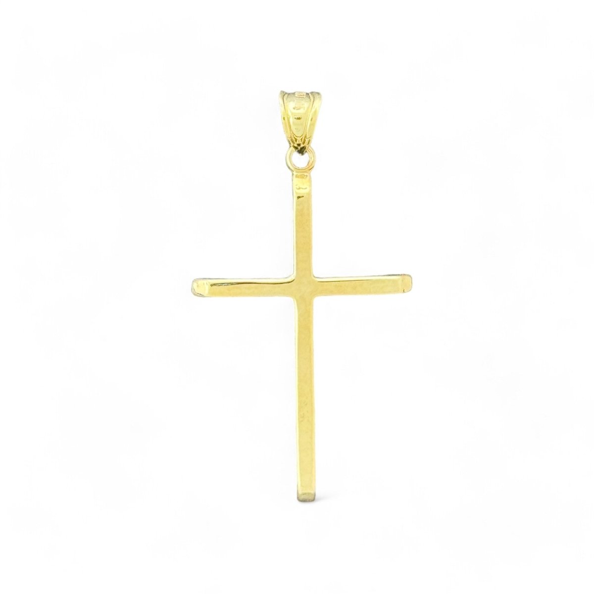 10KT Yellow Gold Simple Cross Pendant