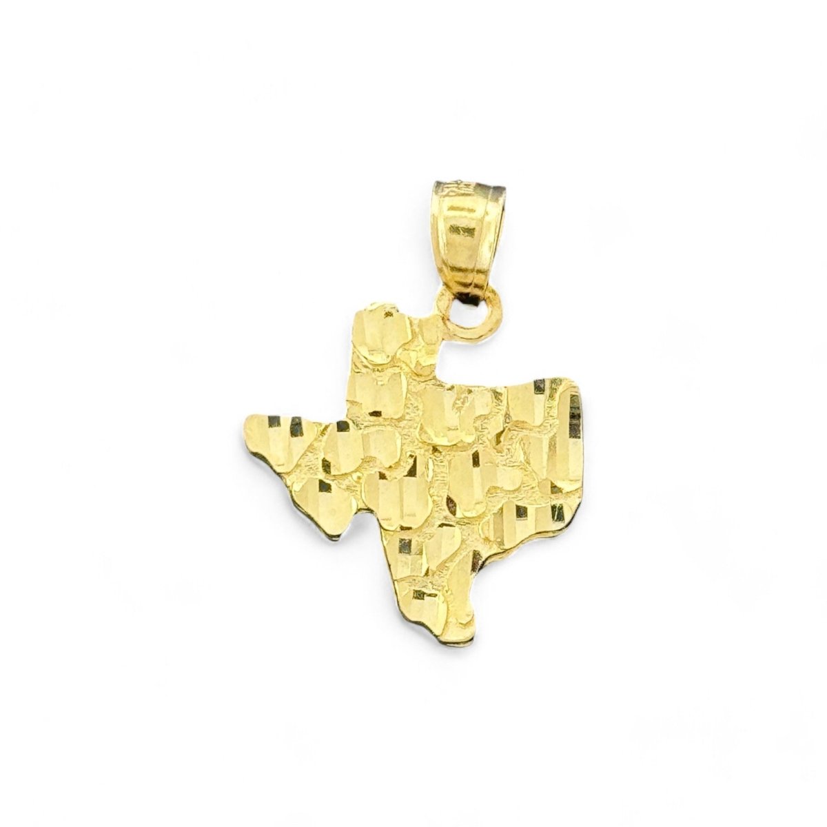 10KT Yellow Gold Texas Nugget Pendant - 1.4g