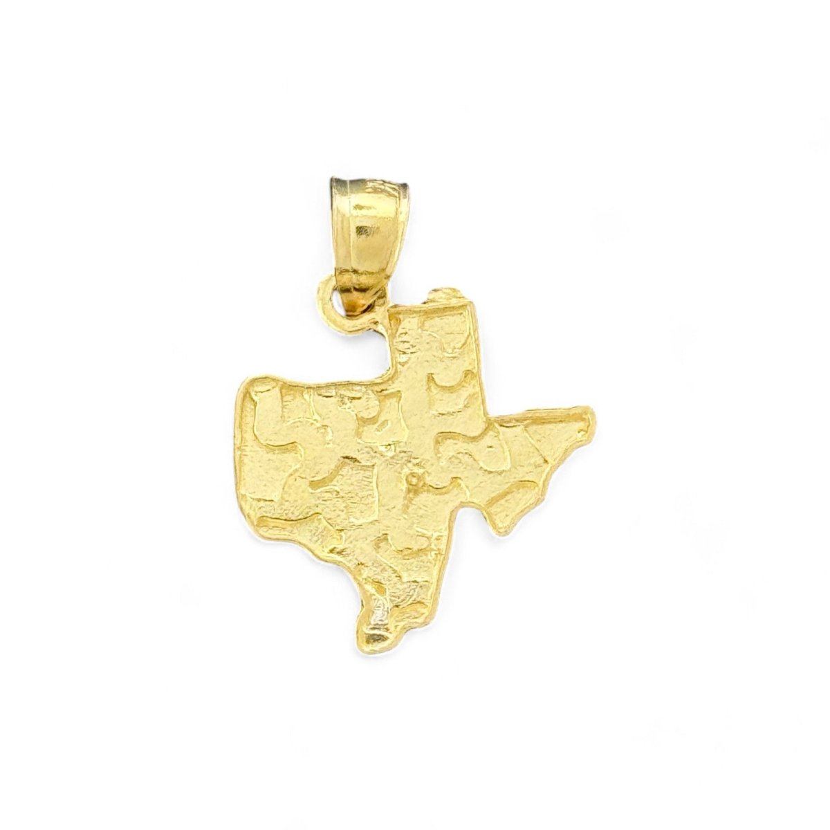 10KT Yellow Gold Texas Nugget Pendant - 1.4g