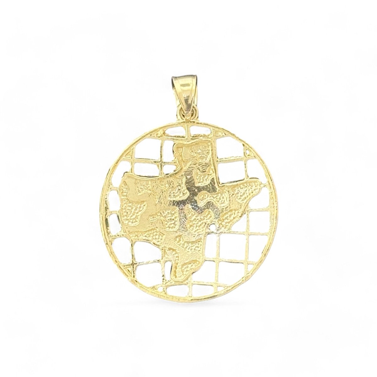 10KT Yellow Gold Texas Nugget Pendant - 2.86g