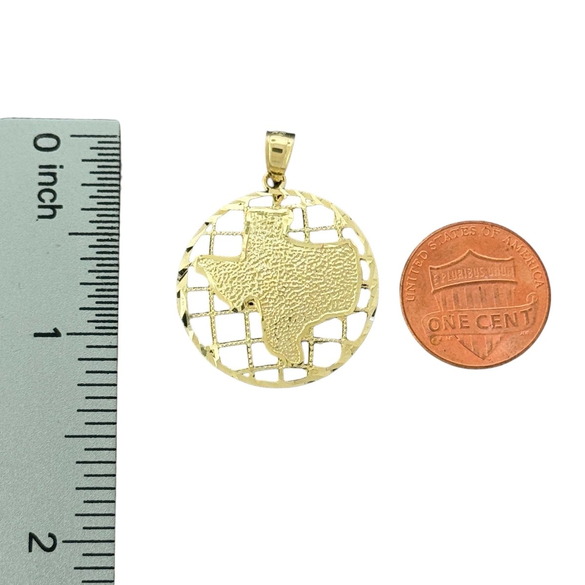10KT Yellow Gold Texas Pendant - 2.8g