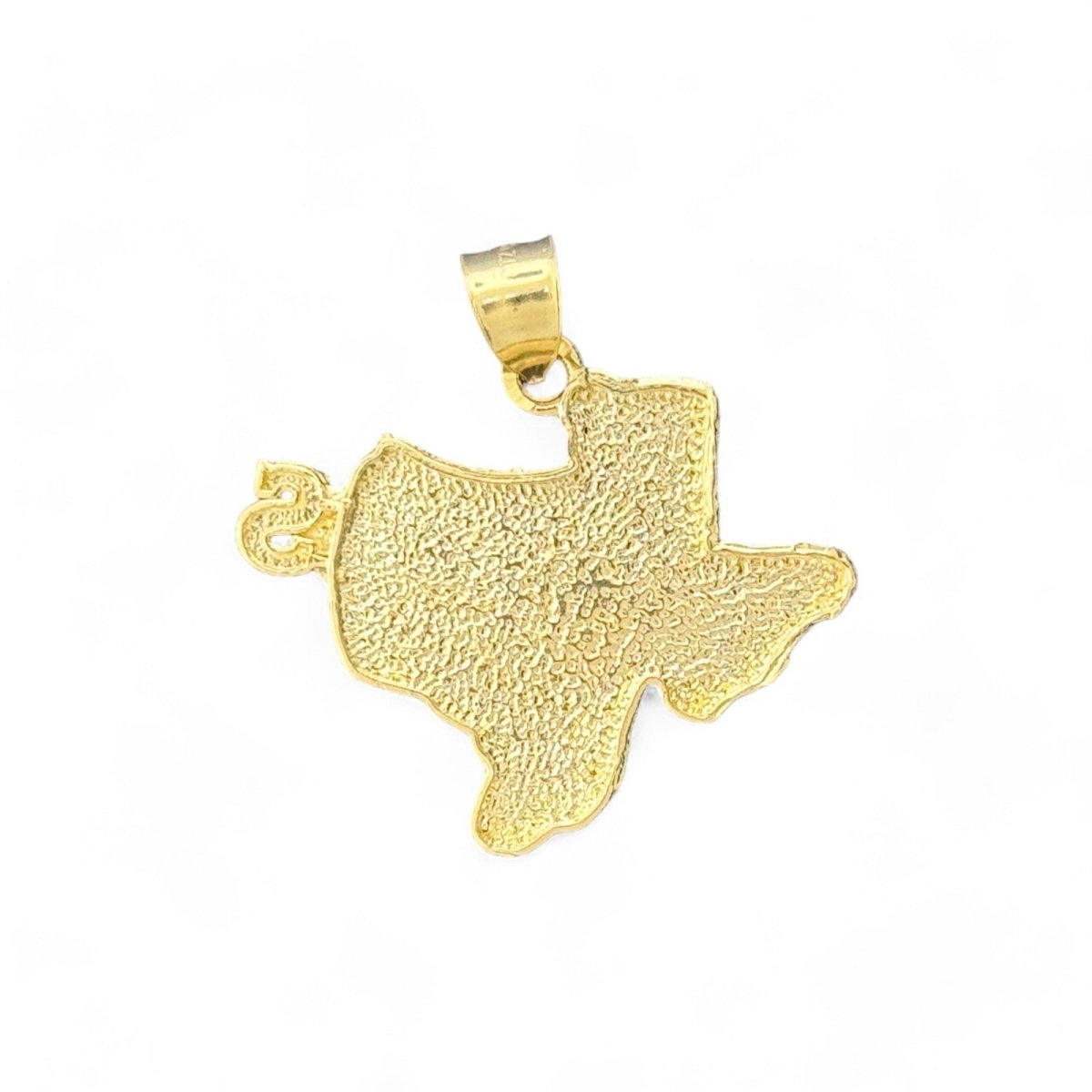 10KT Yellow Gold Texas State Pendant - 4.3g
