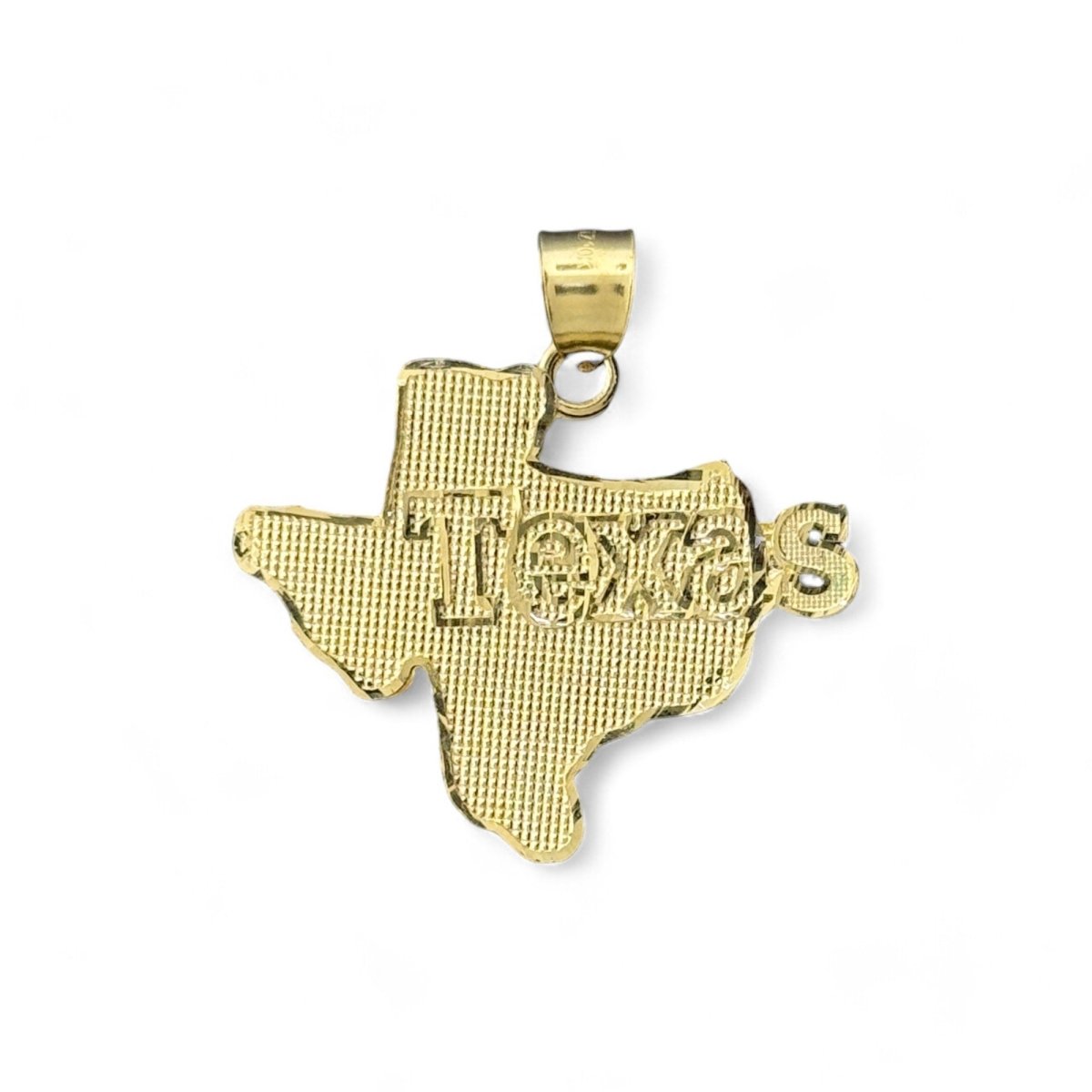 10KT Yellow Gold Texas State Pendant - 4.3g