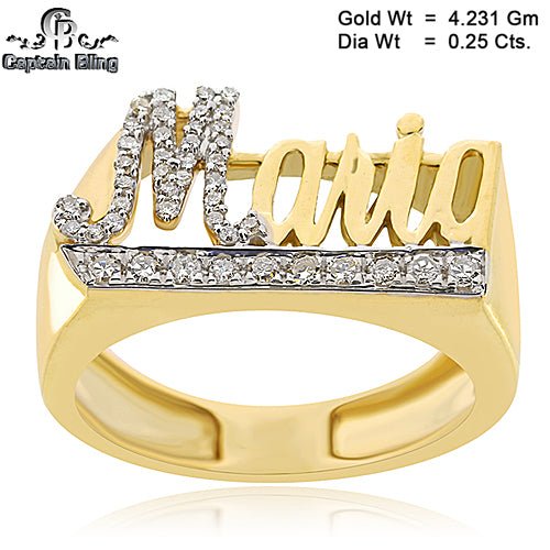 10KTDIAMONDRING MARIA