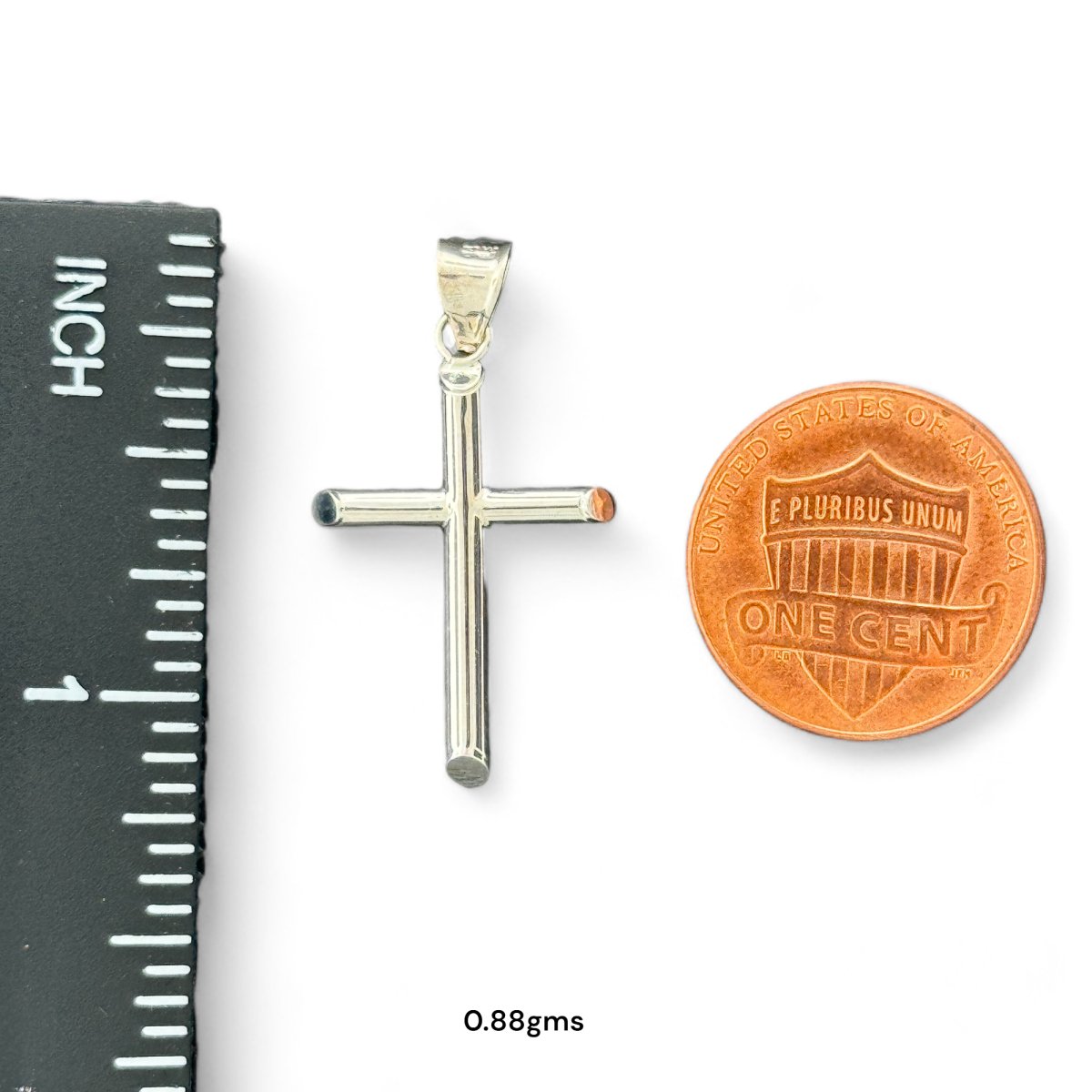 14KT Gold Cross Pendants - 1.84g, 1.44g, 1.22g, 1.21g, 0.88g