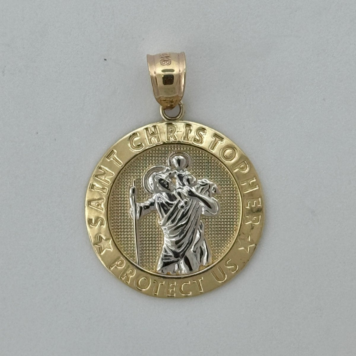 14KT Gold Saint Christopher Pendants