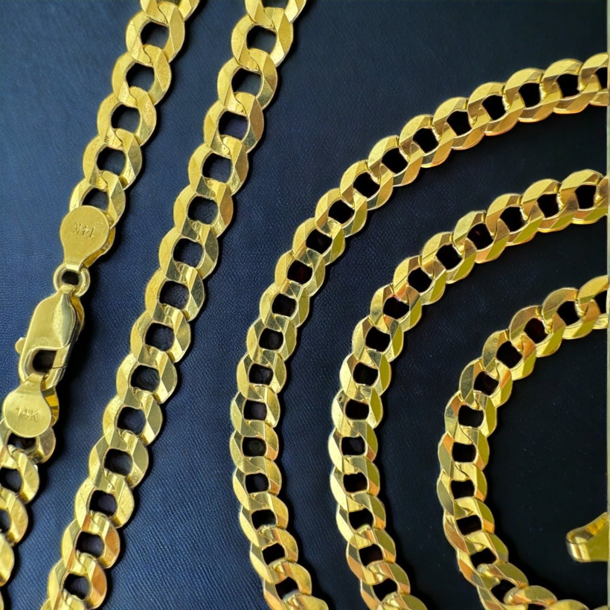14KT Gold Solid Cuban Necklace
