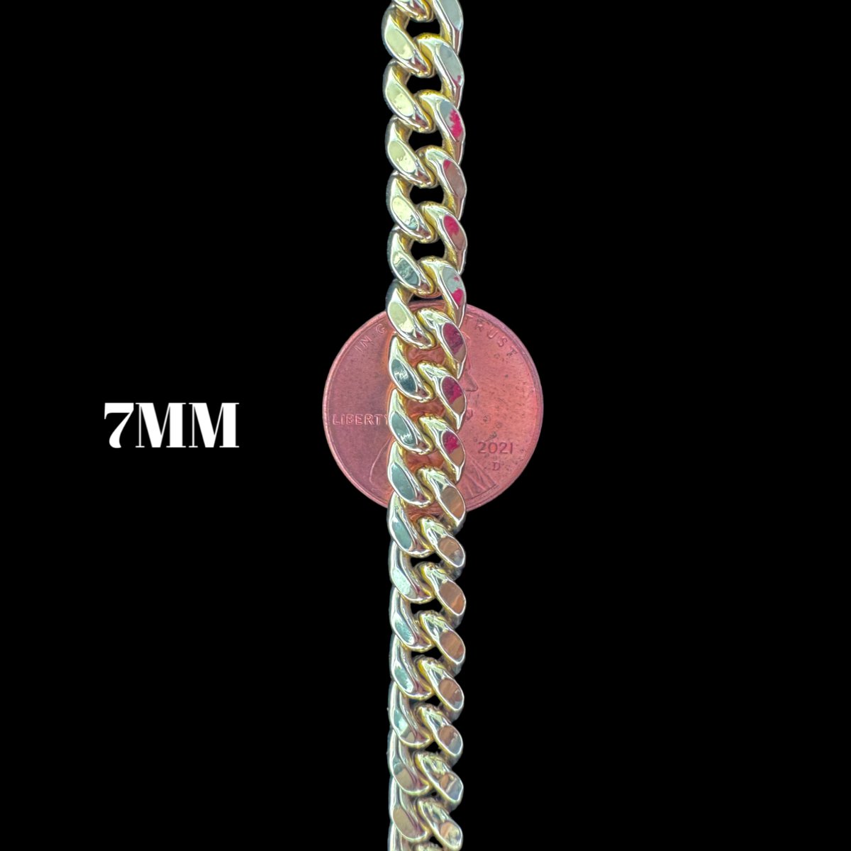 14KT Hollow Miami Cuban Necklace