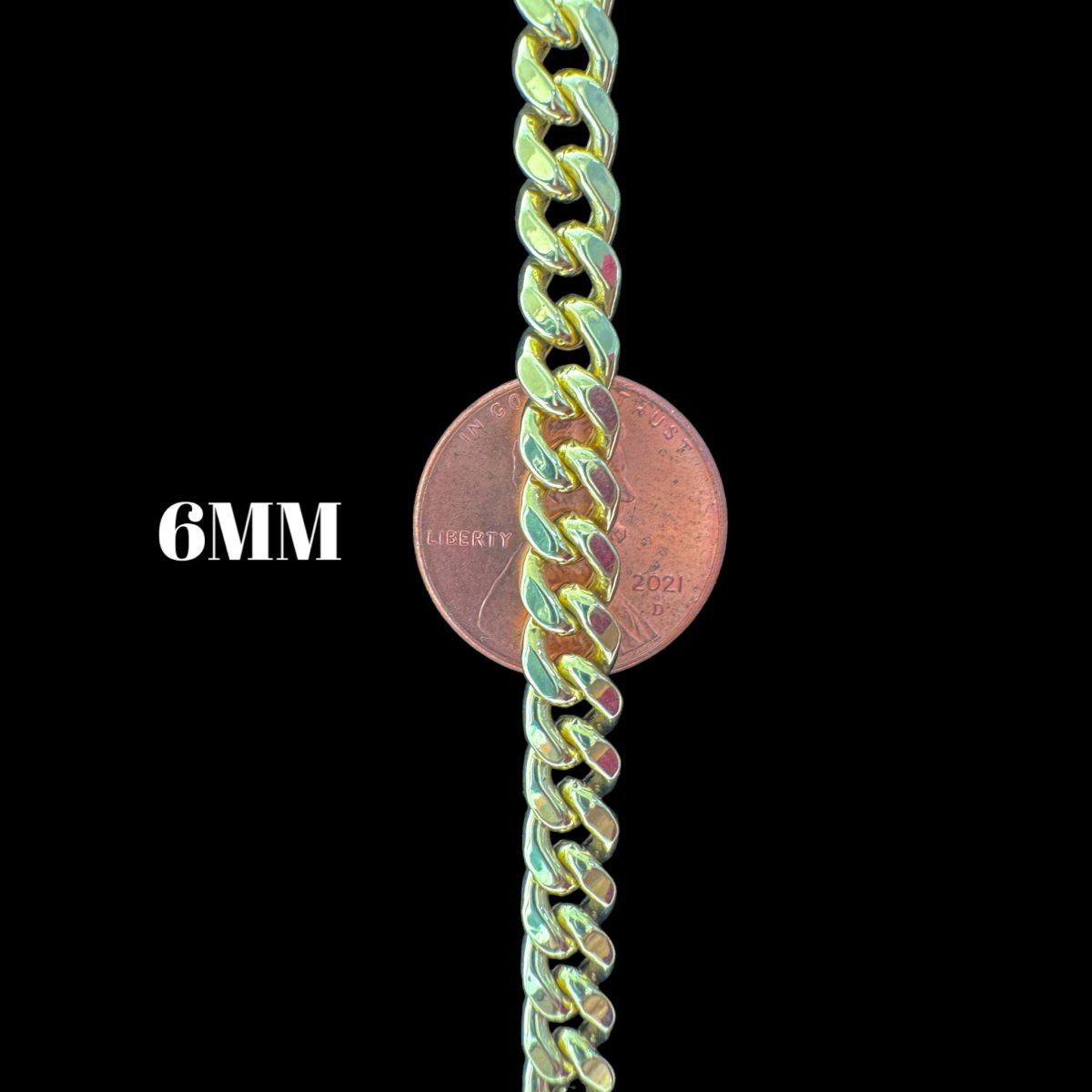 14KT Hollow Miami Cuban Necklace