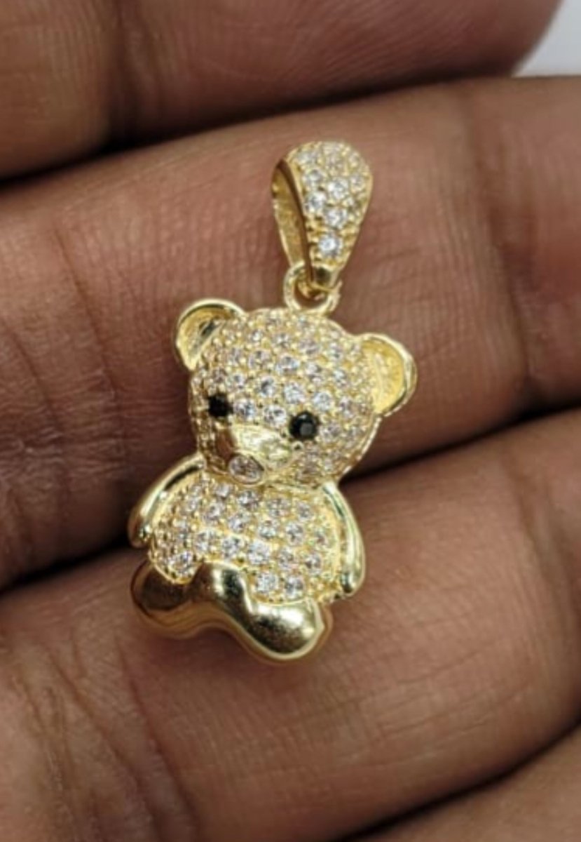 14KT Teddy Gold Diamond cut Bail 4.5 mm 3.2 GRM