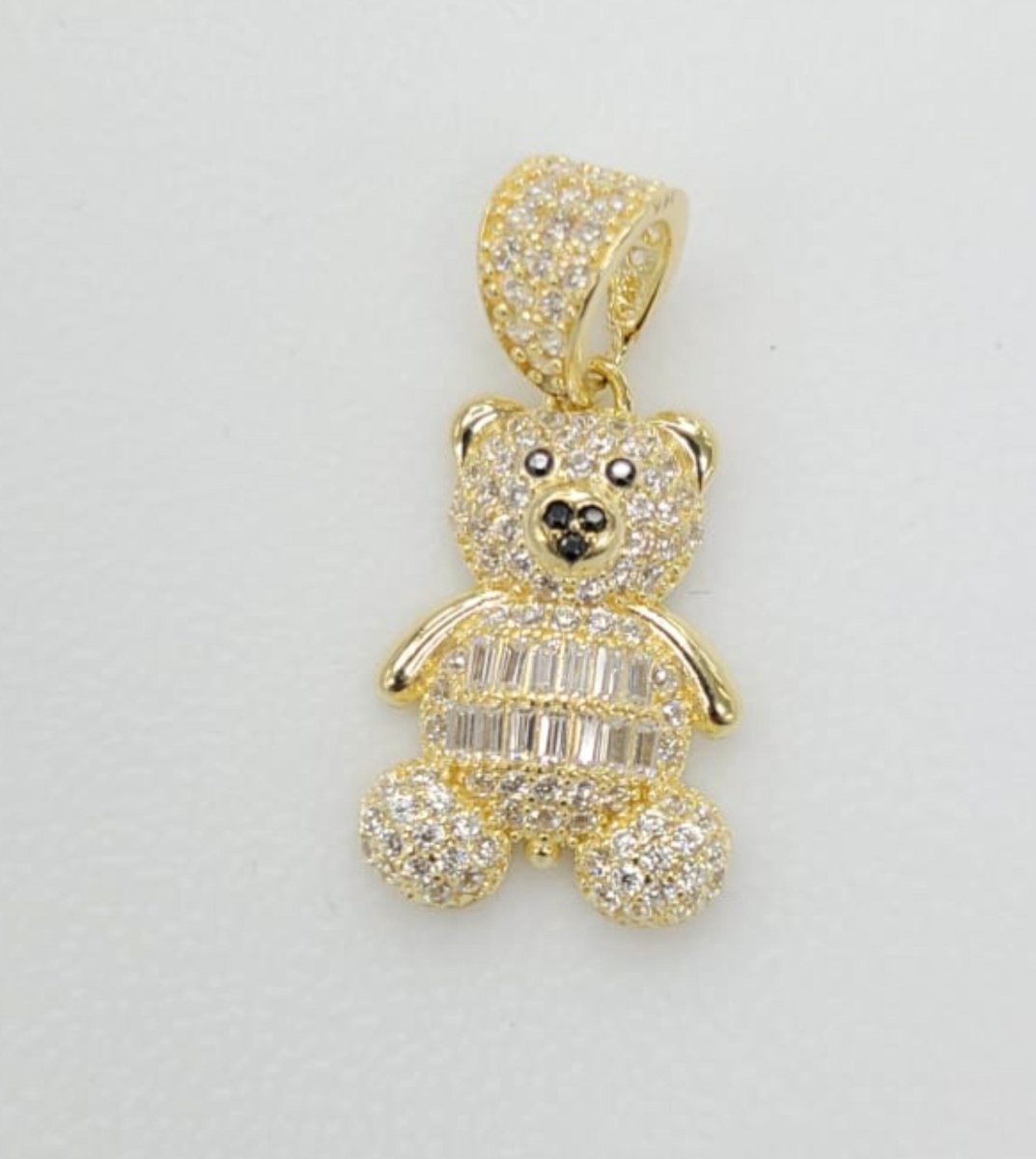 14KT Teddy Gold Diamond cut Bail 5.5 mm 3.34 GRM