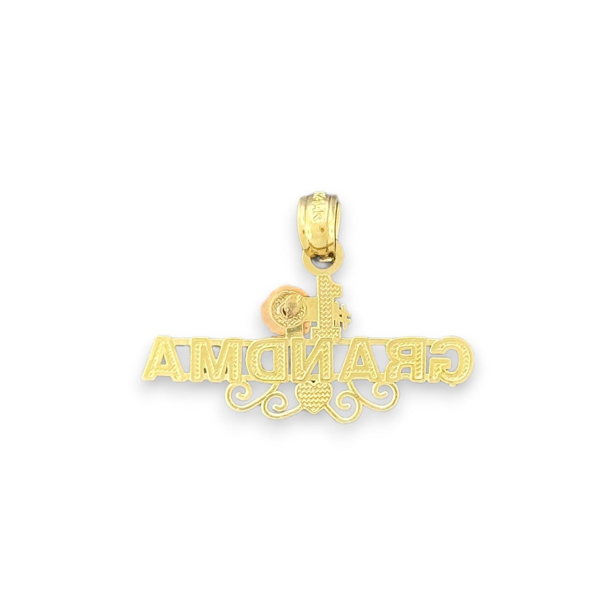 14KT Tricolor Gold #1 Grandma Pendant