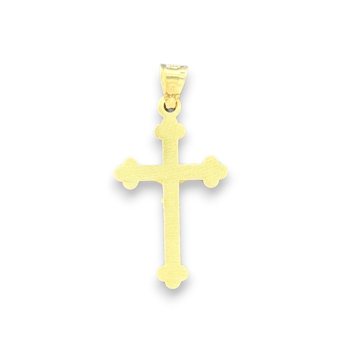 14KT Two - Tone Gold Crucifix Pendant