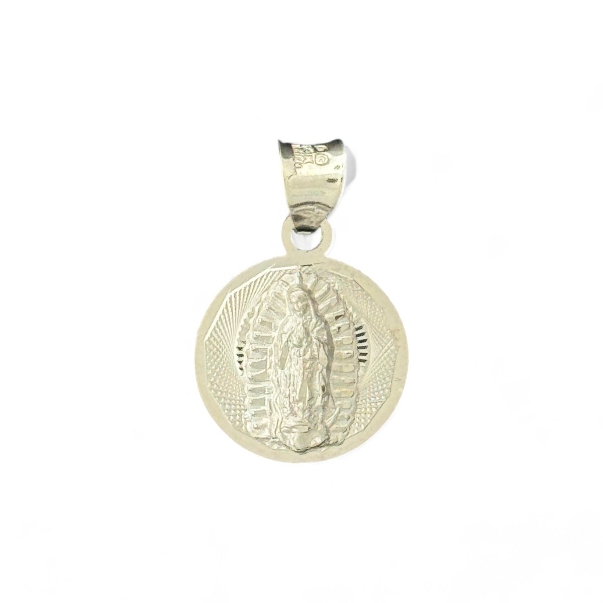 14KT White Gold Simple Crucifix Pendant - 1.07g