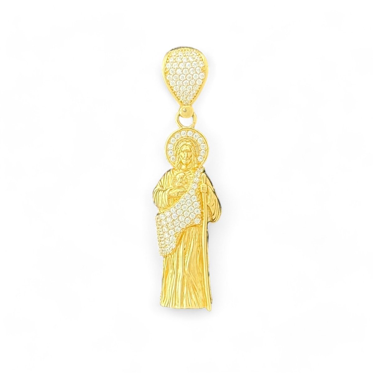 14KT Yellow Gold 3D Saint Jude Pendant