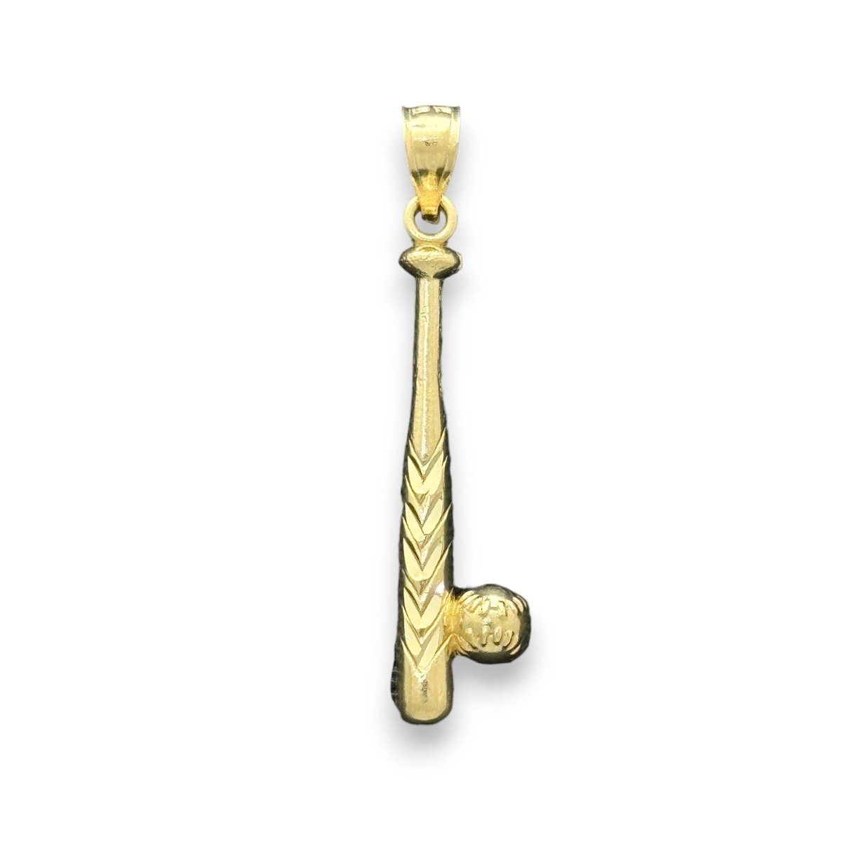 14KT Yellow Gold Baseball Bat Pendant